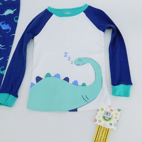Little Me Pajama Set Boys Size 4T 2-Piece Dinosaurs PJs Sleepwear - Picture 2 of 6